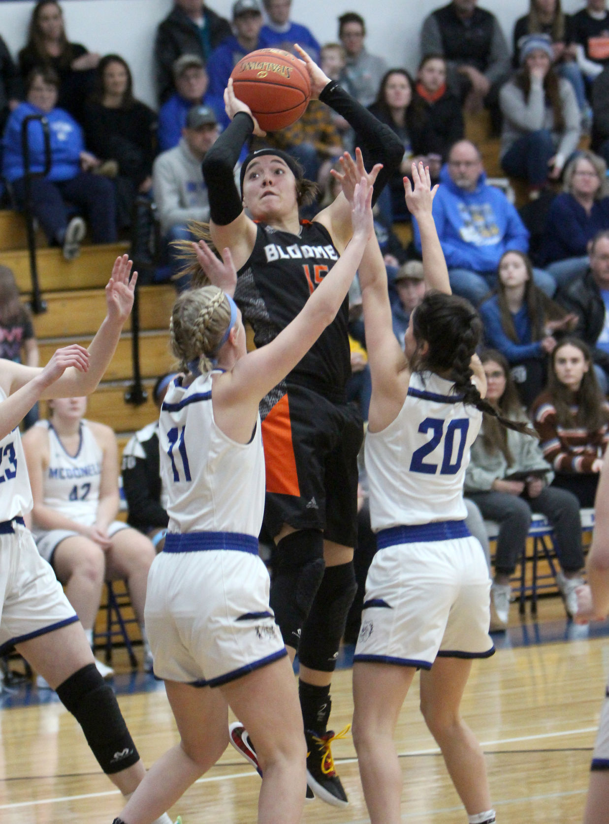 Bloomer at McDonell girls basketball 1-22-22